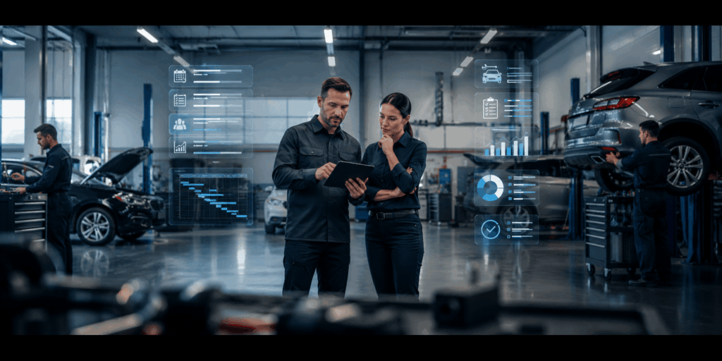 time taken for implementing auto shop software