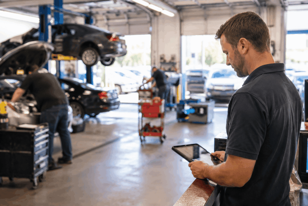 service advisor in auto repair shop
